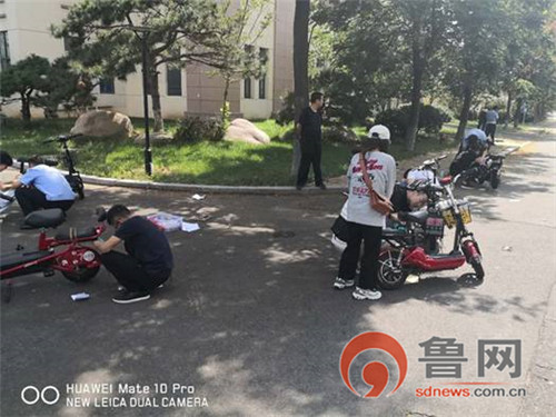 山東：服務(wù)“零距離”，電動(dòng)車上牌進(jìn)校園